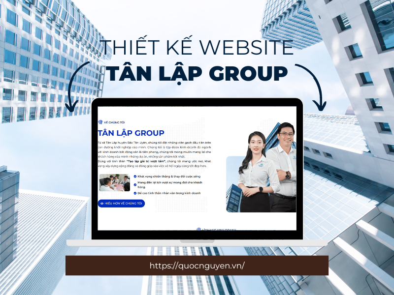 Thiết kế website Tân Lập Group